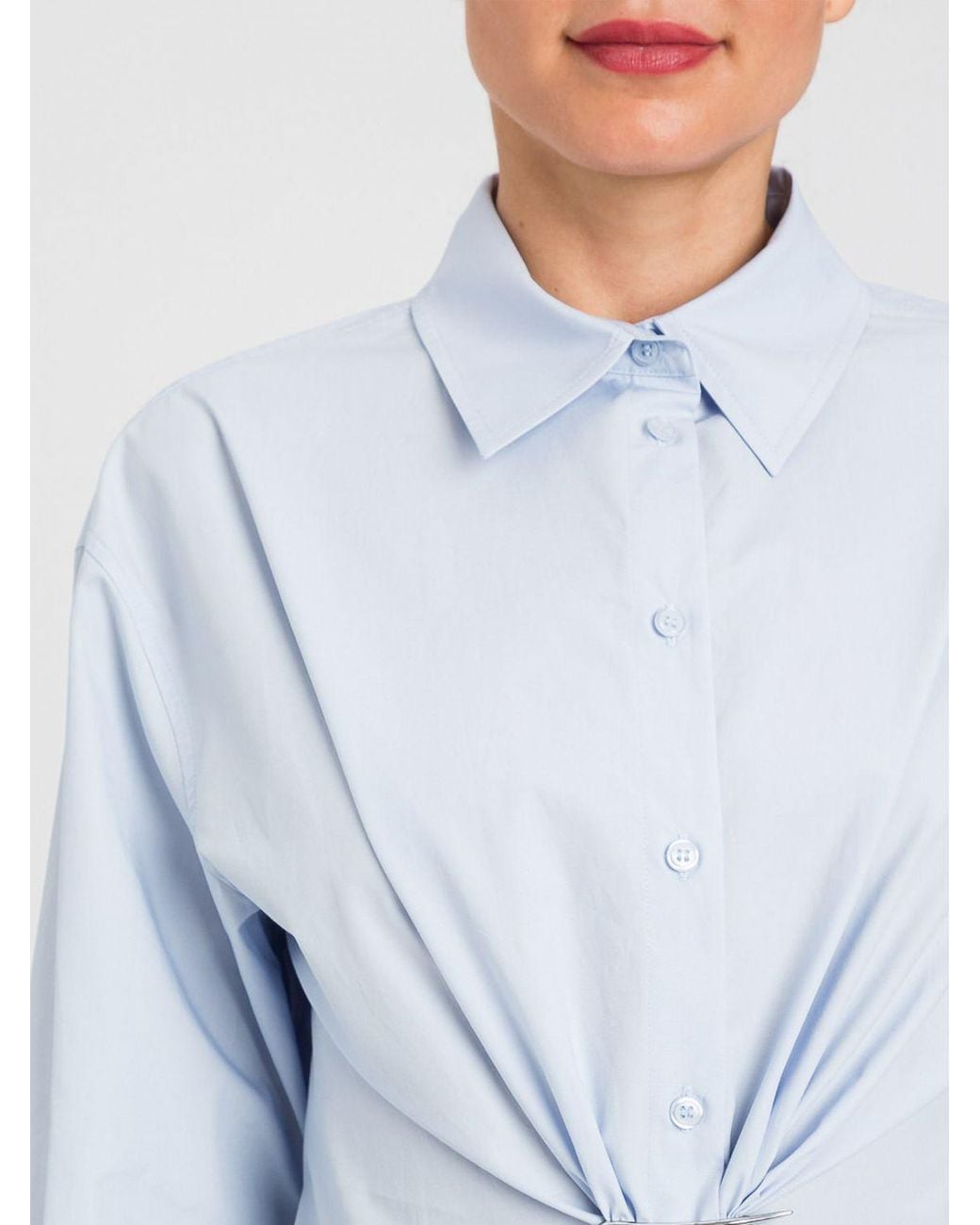 Twinset White Cotton Poplin Shirt