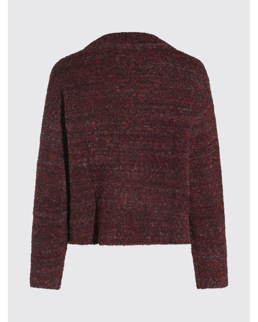 Daily Paper Red V-Neck Wool-Blend Jumper With Long Sleeves for men