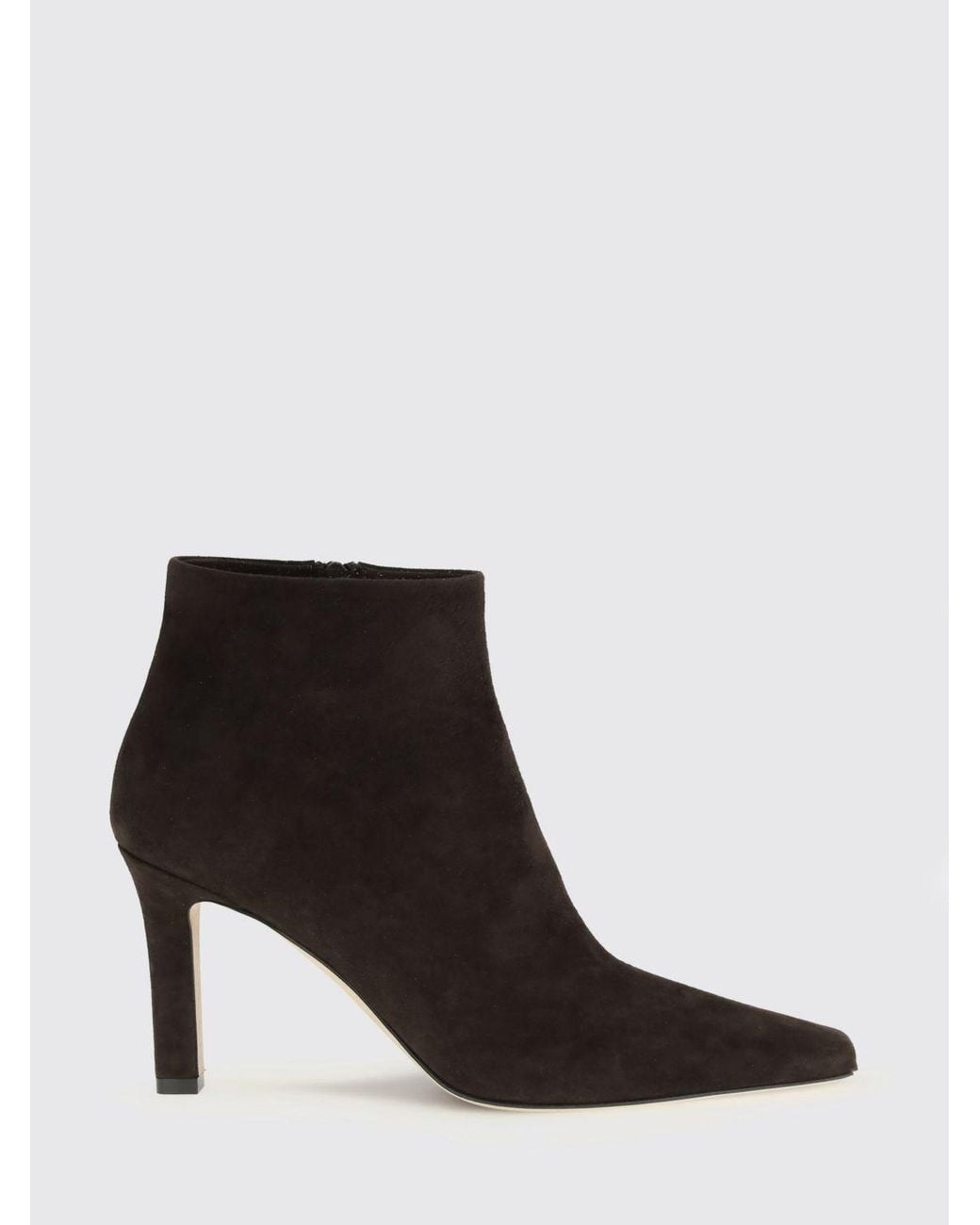 The Row Black Carla Suede Ankle Boots