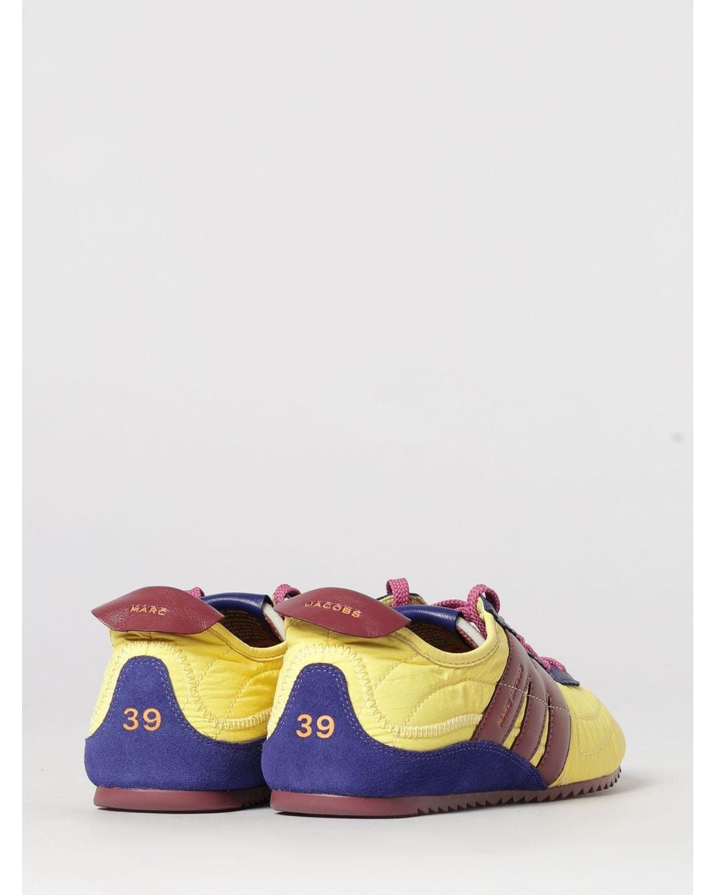 Marc Jacobs Yellow Leather And Nylon The 400 Bleecker Runner Sneakers