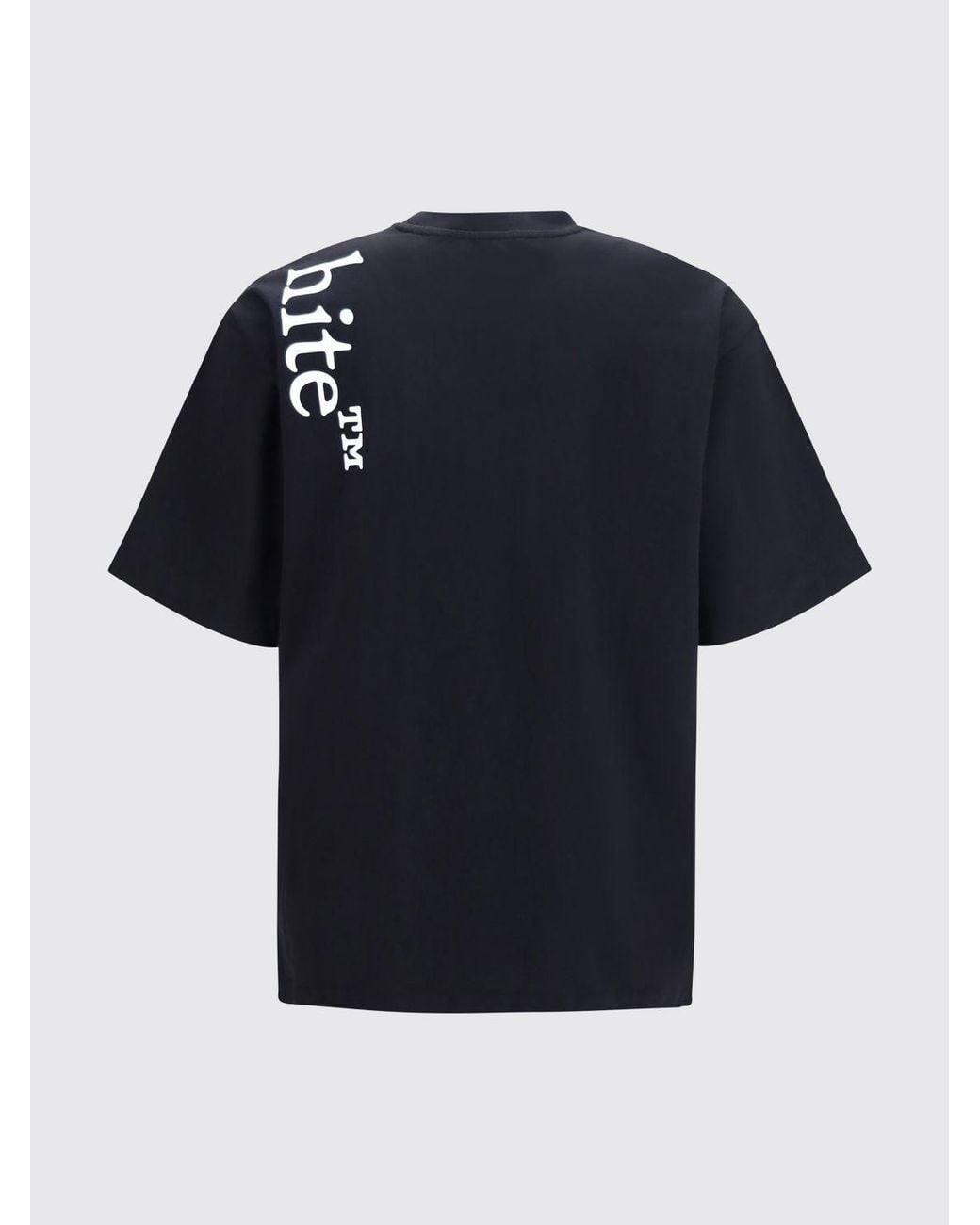 Off-White c/o Virgil Abloh Black Relaxed Fit Cotton T-Shirt With Graphic Print for men