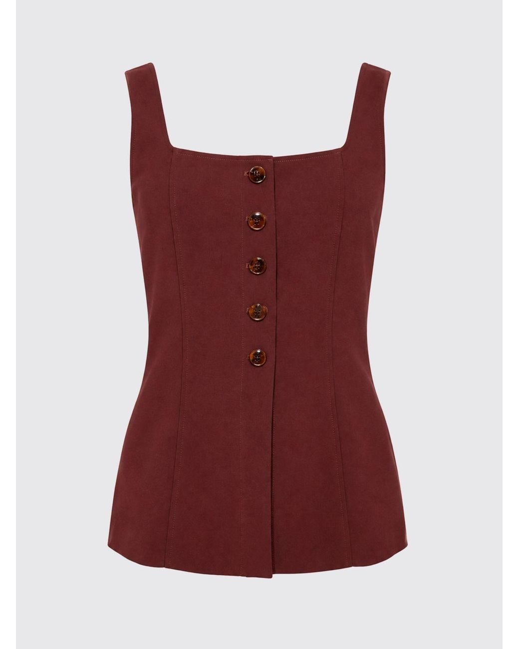 Patrizia Pepe Red Corset Top
