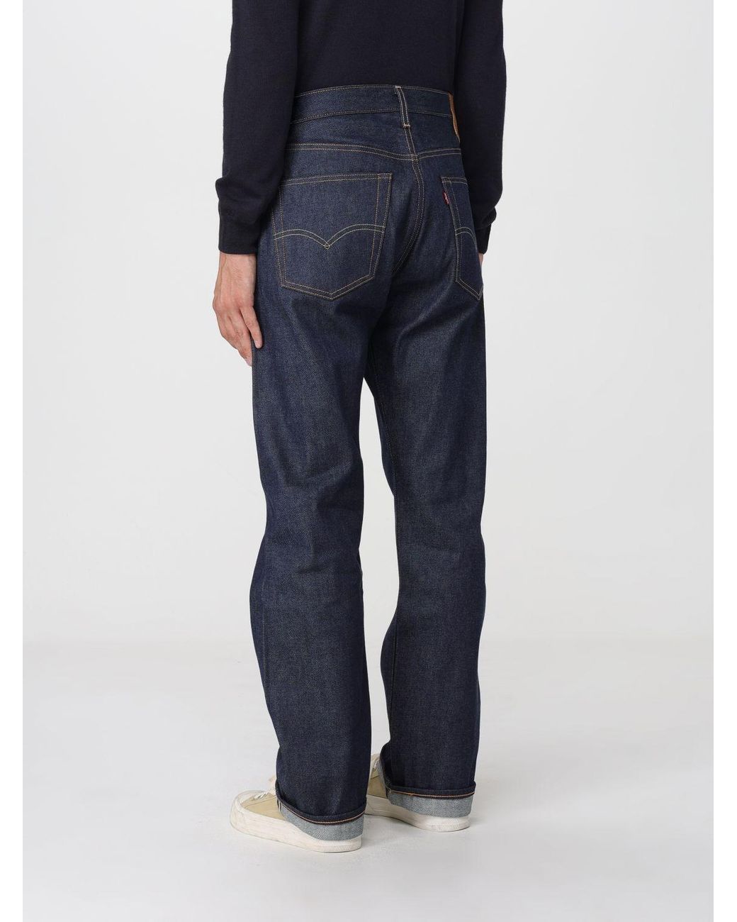 Levi's Blue 501 Original Straight Fit Jeans for men