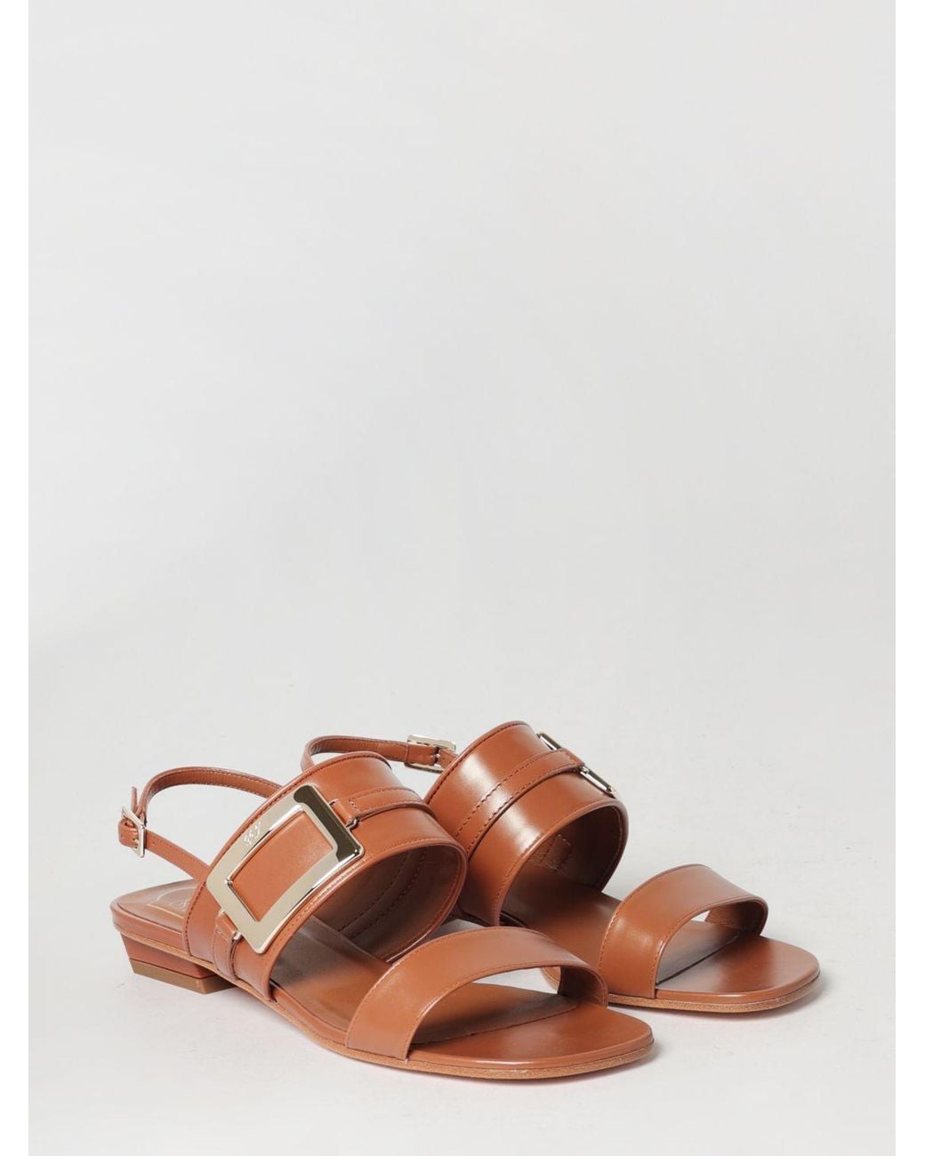 Roger Vivier Brown Belle Vivier Sandal