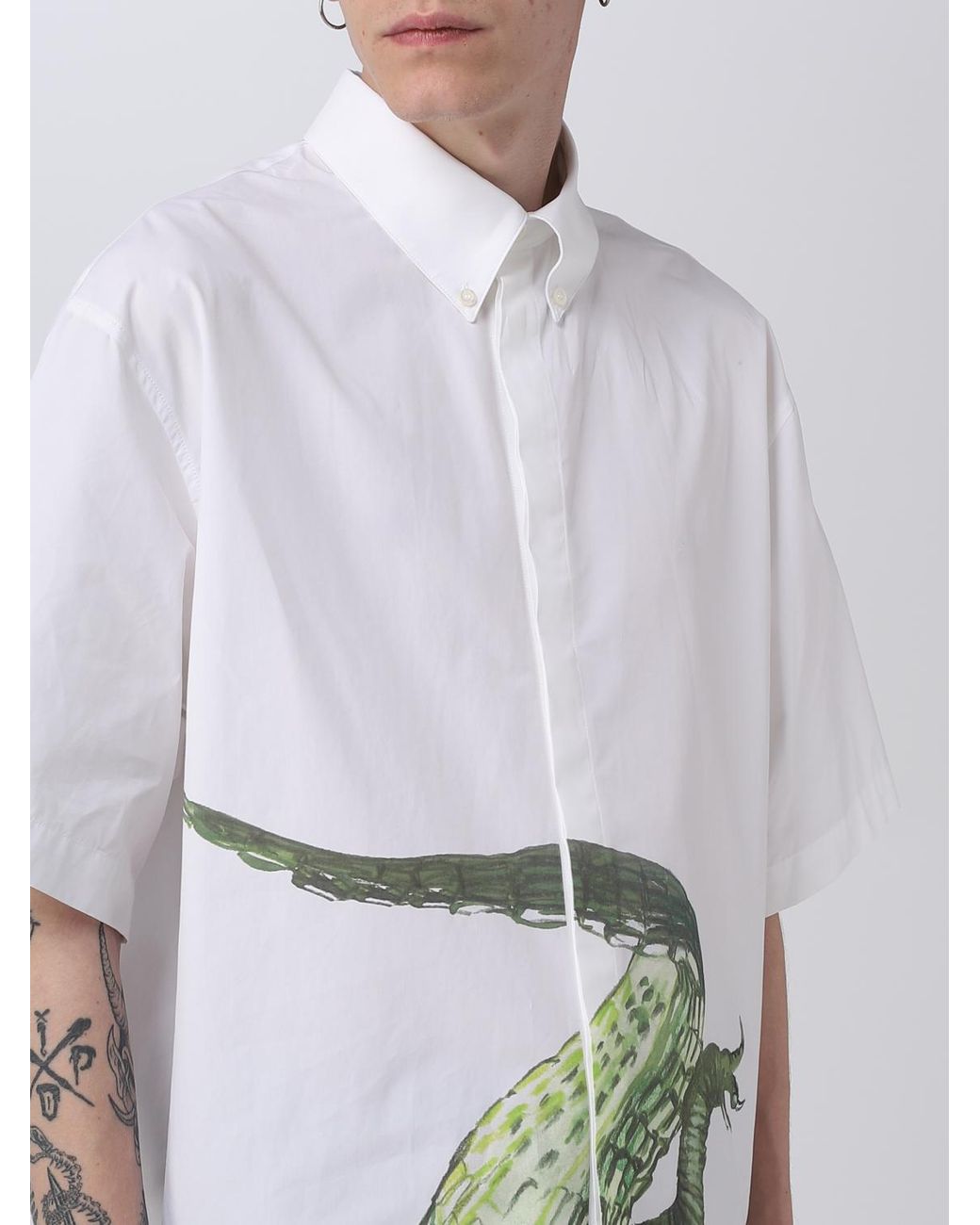 MSGM White Shirt In Cotton for men
