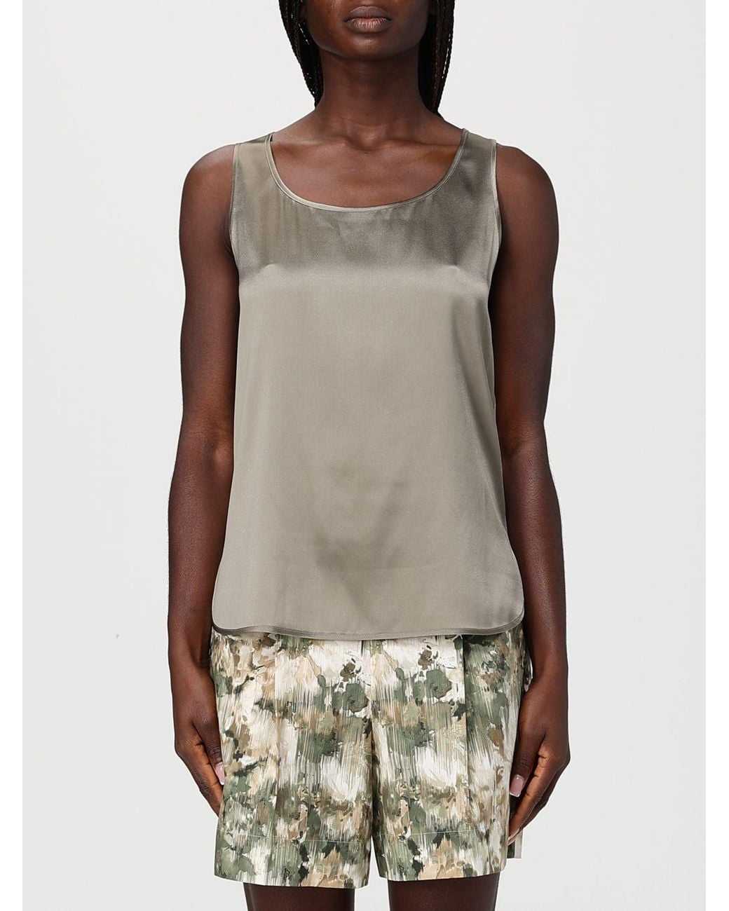 Max Mara Natural Satin Top