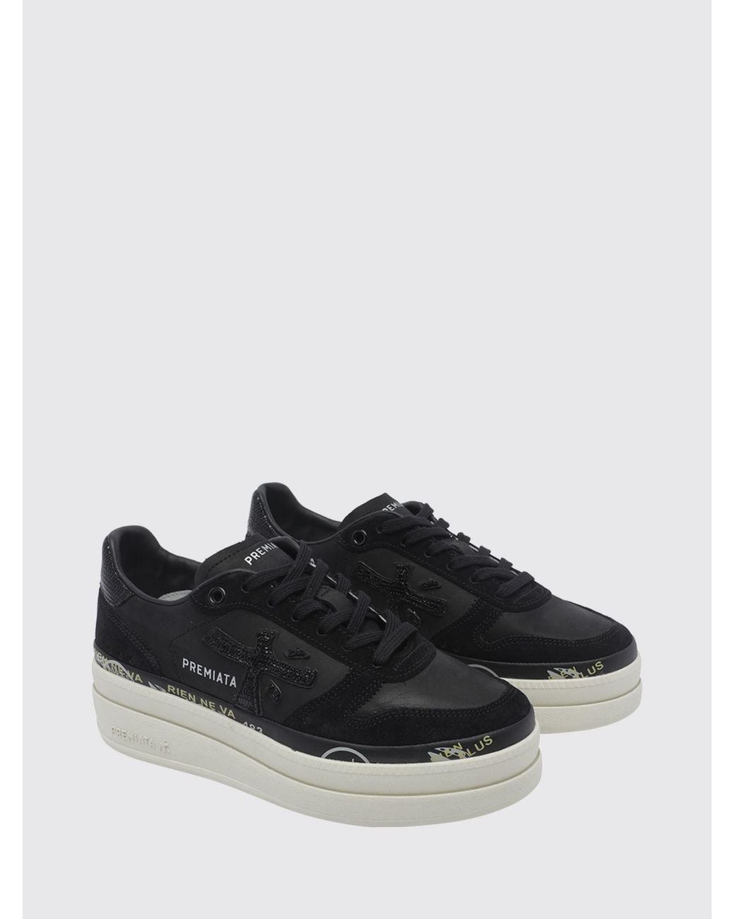 Premiata Black Micol 8567 Sneakers