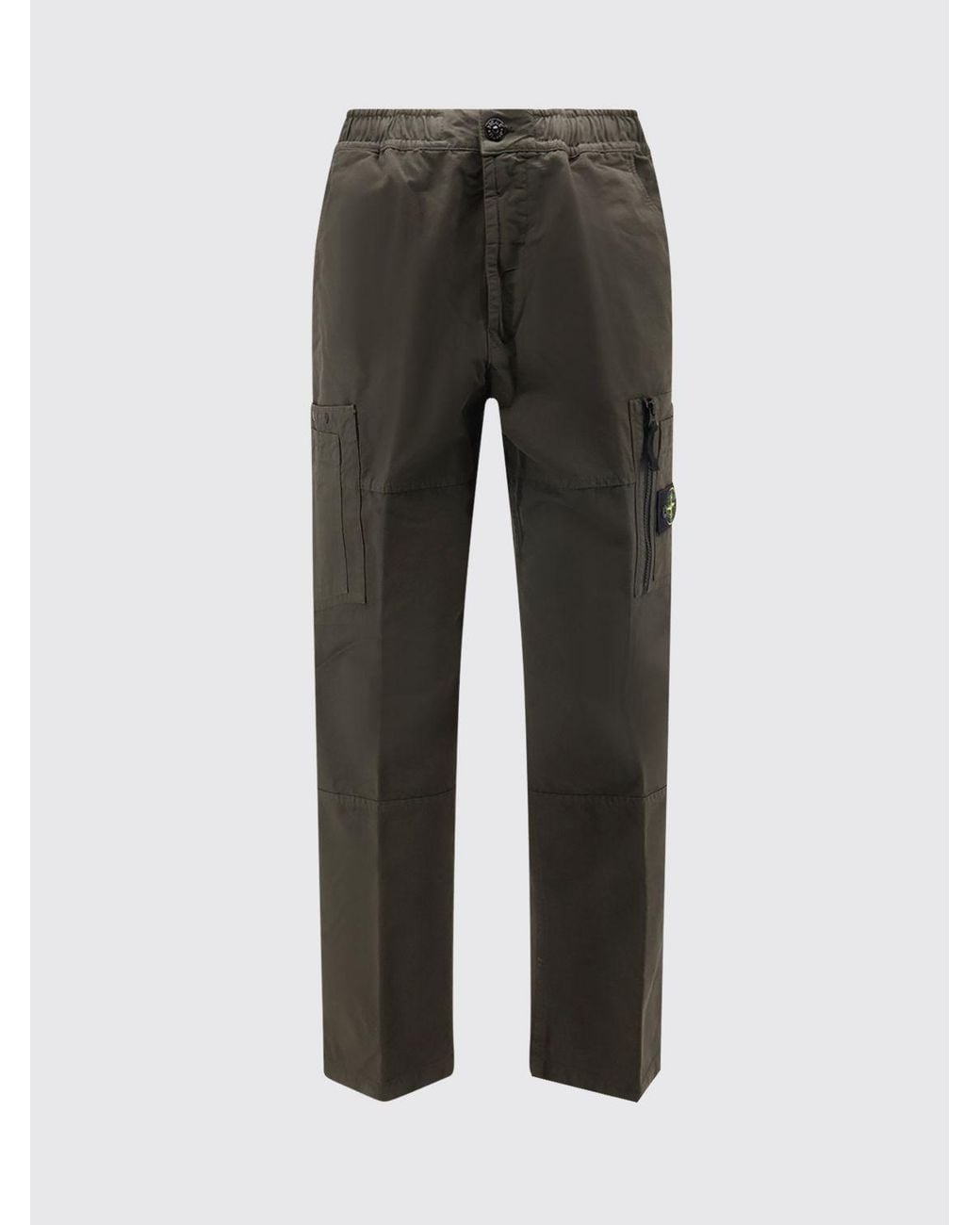 Stone Island Gray Pants for men