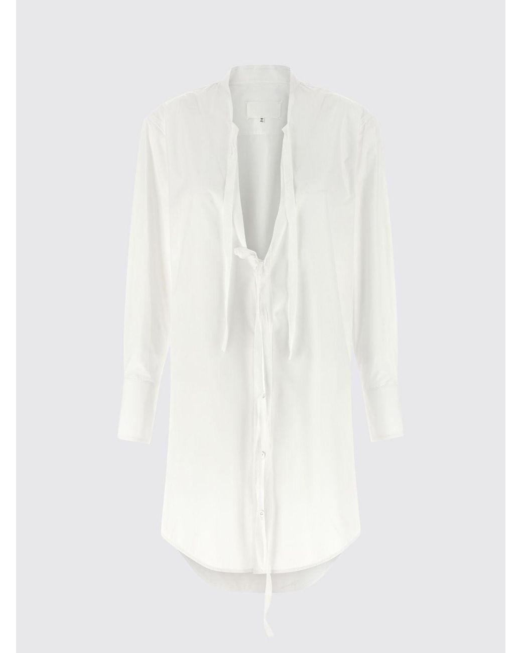 Maison Margiela White Cotton Shirt Dress