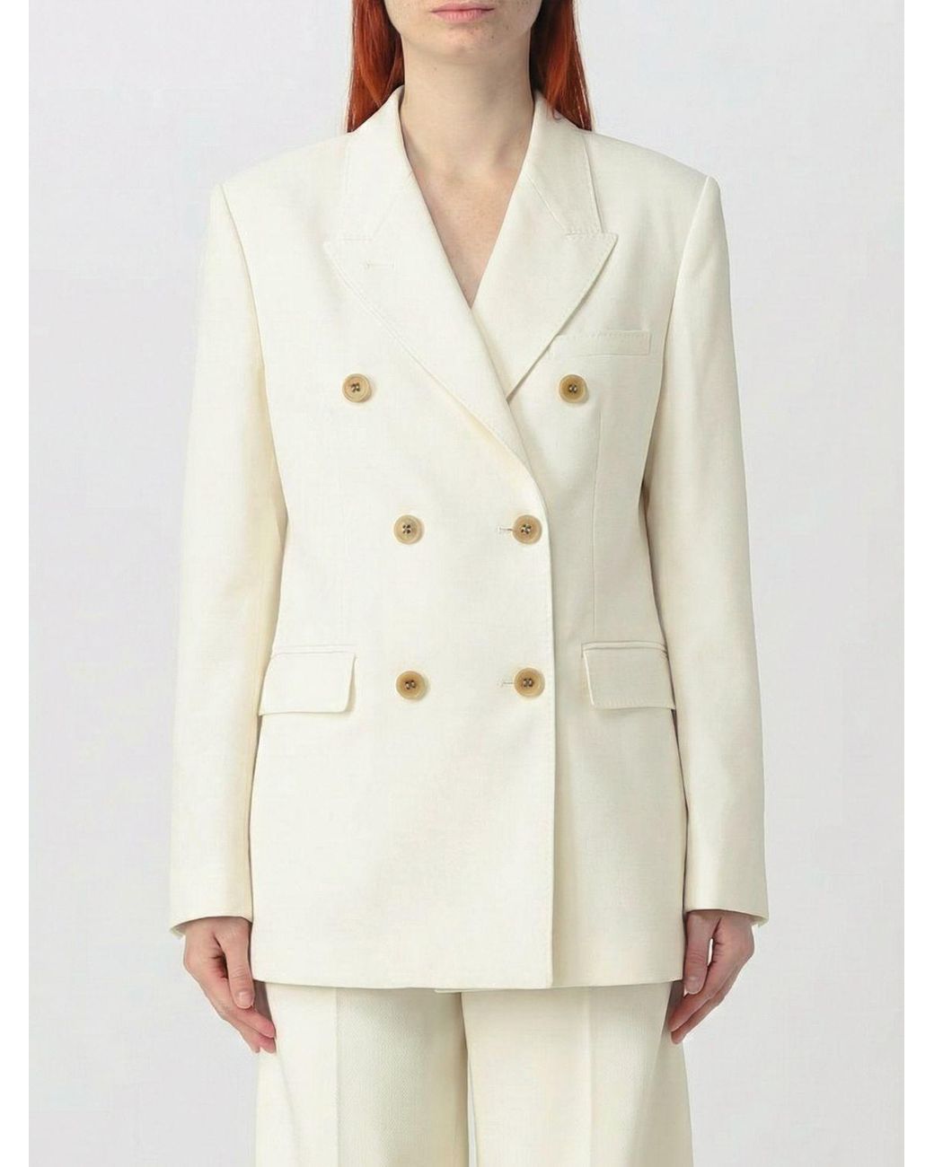 Golden Goose Deluxe Brand Natural Journey Light Wool Polyester Blazer