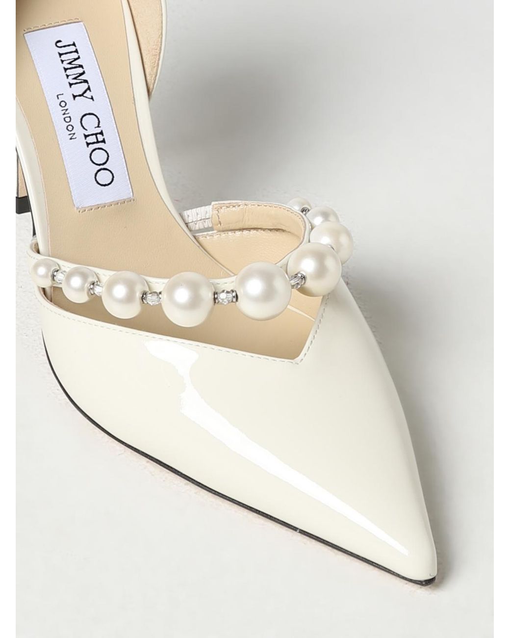 Jimmy Choo White Aurelie Pumps
