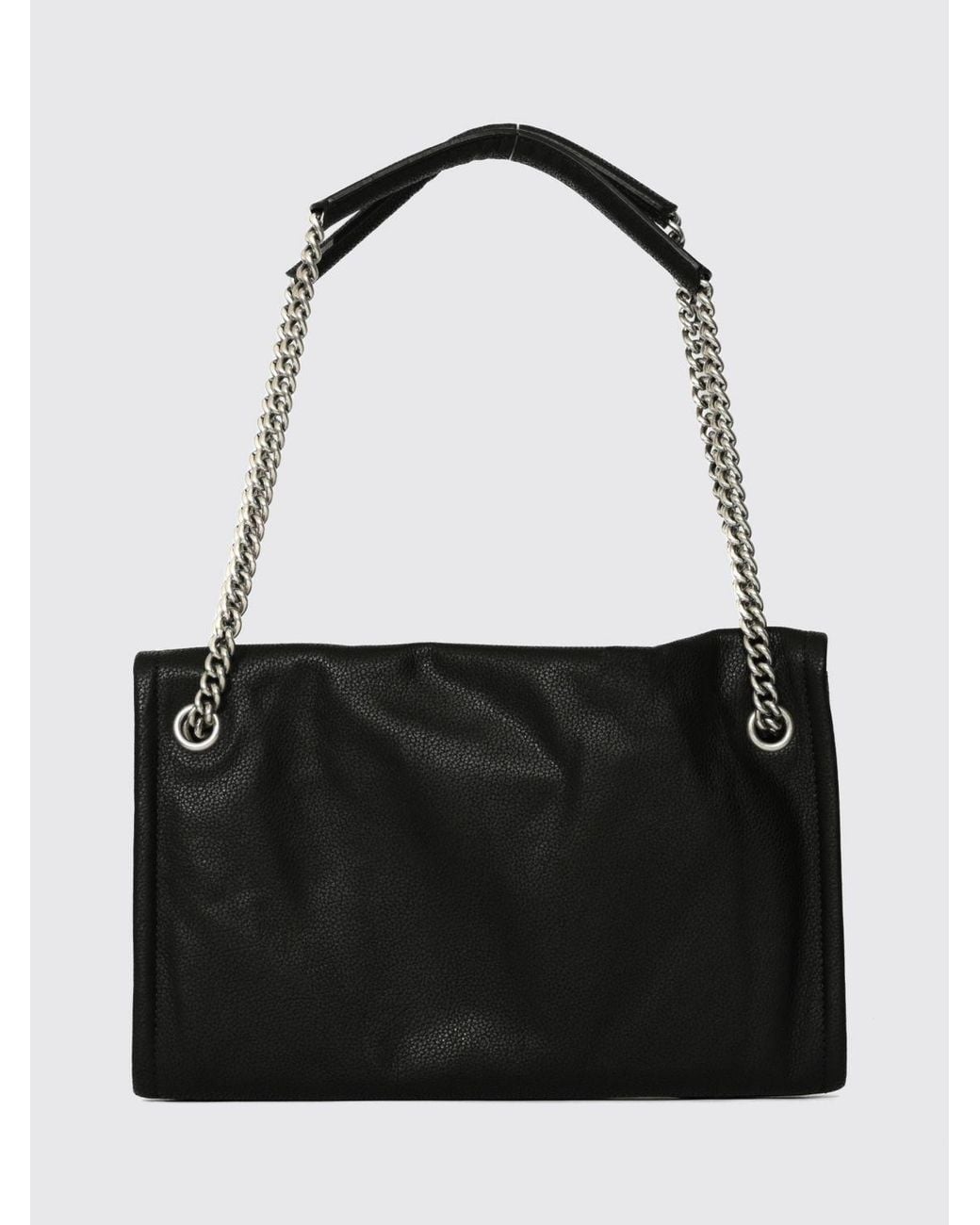 Orciani Black Venus Studded And Embroidered Calfskin Shoulder Bag