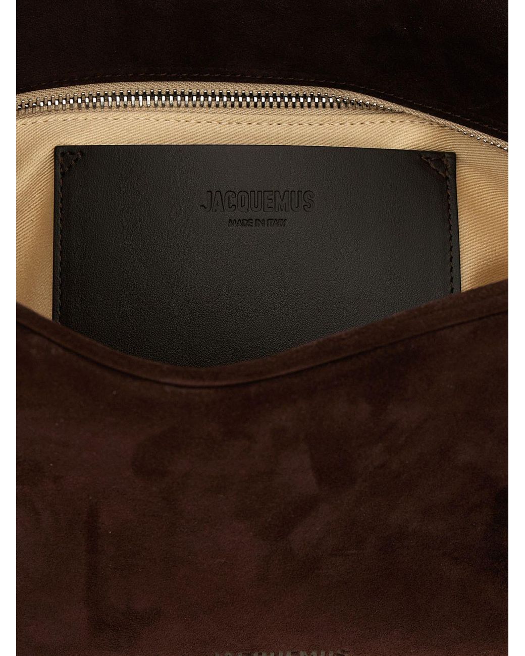 Jacquemus White Le Turismo Suede Calfskin Shoulder Bag With Logo