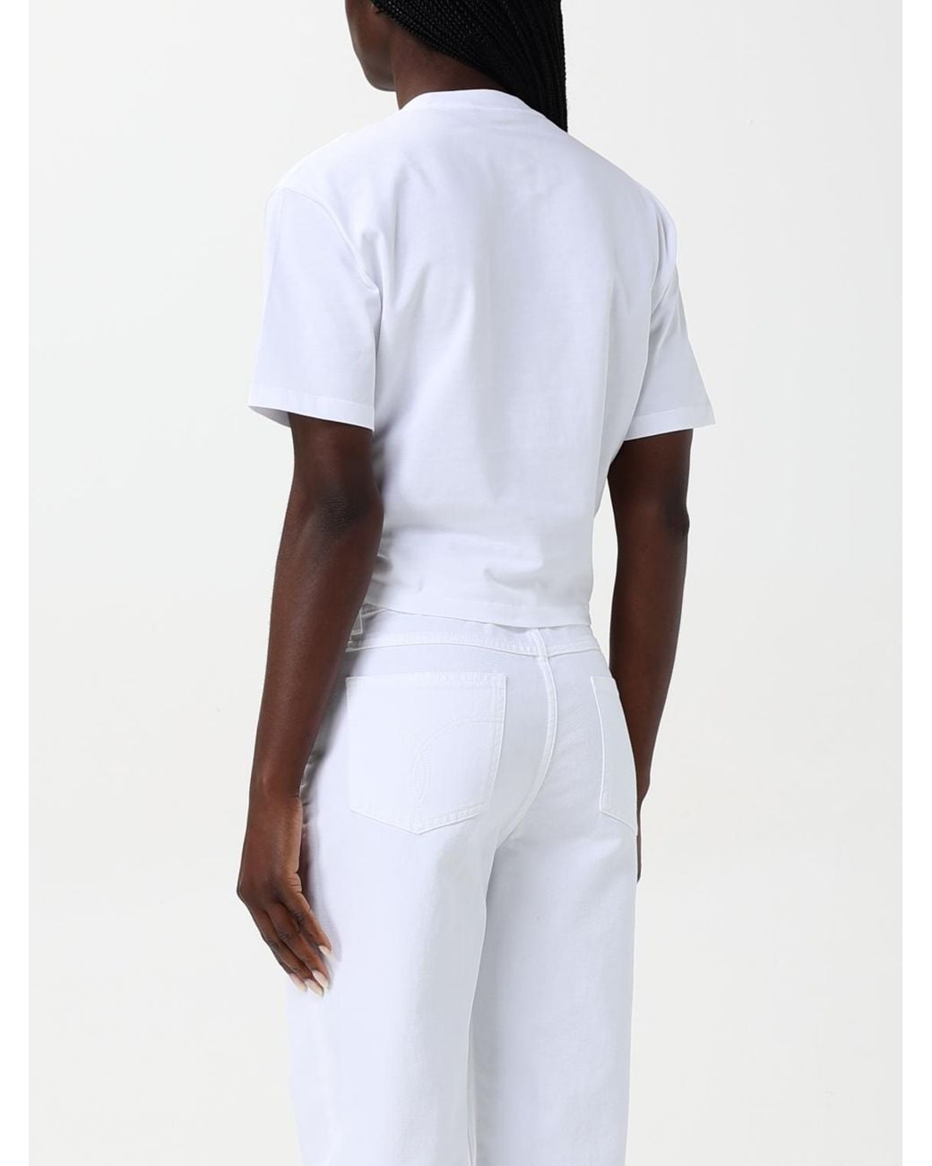 Camiseta Mujer Versace de color White