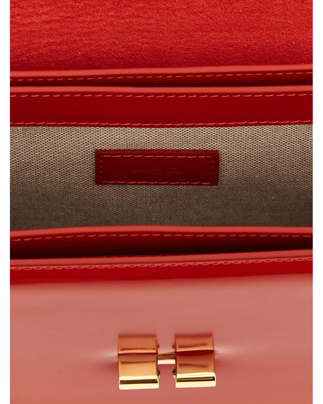 A.P.C. Red Handbag