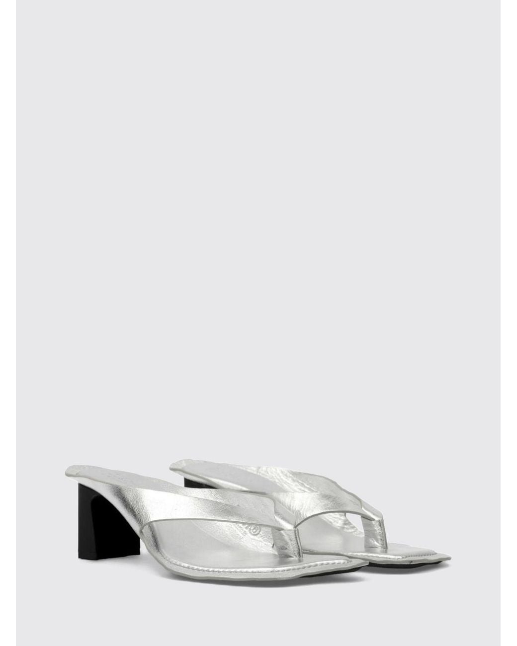 MM6 by Maison Margiela White Heeled Sandal