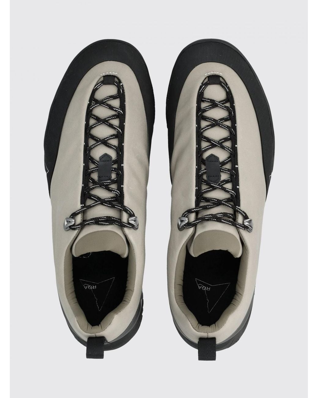 Roa White Cingino Technical Fabric And Rubber Sneakers for men
