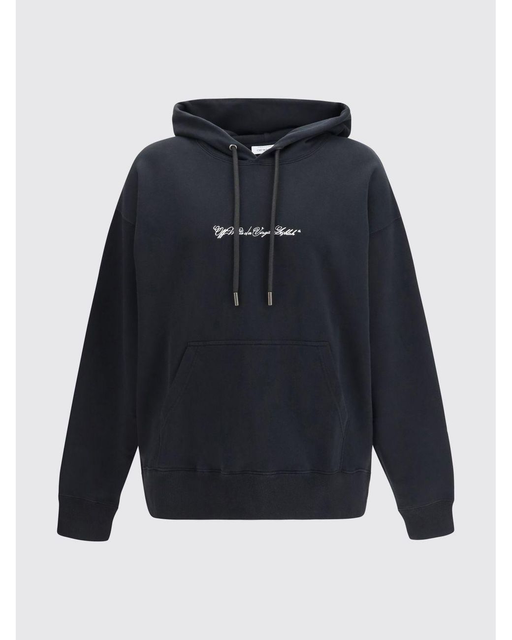 Off-White c/o Virgil Abloh Blue Cotton Hoodie for men