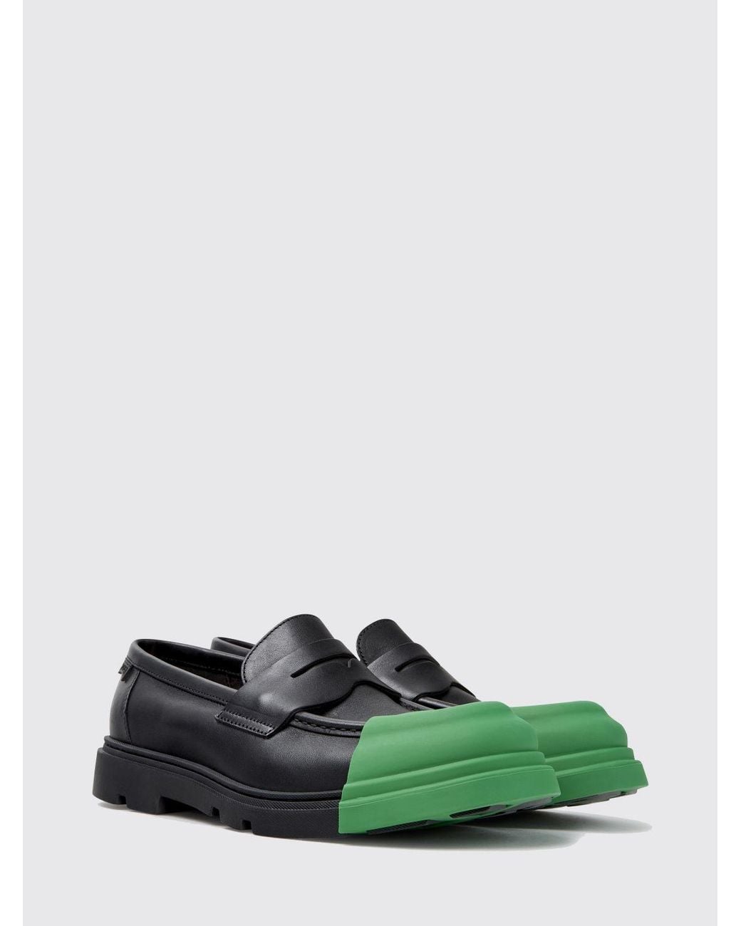 Camper Green Bicolor Junction Loafers for men