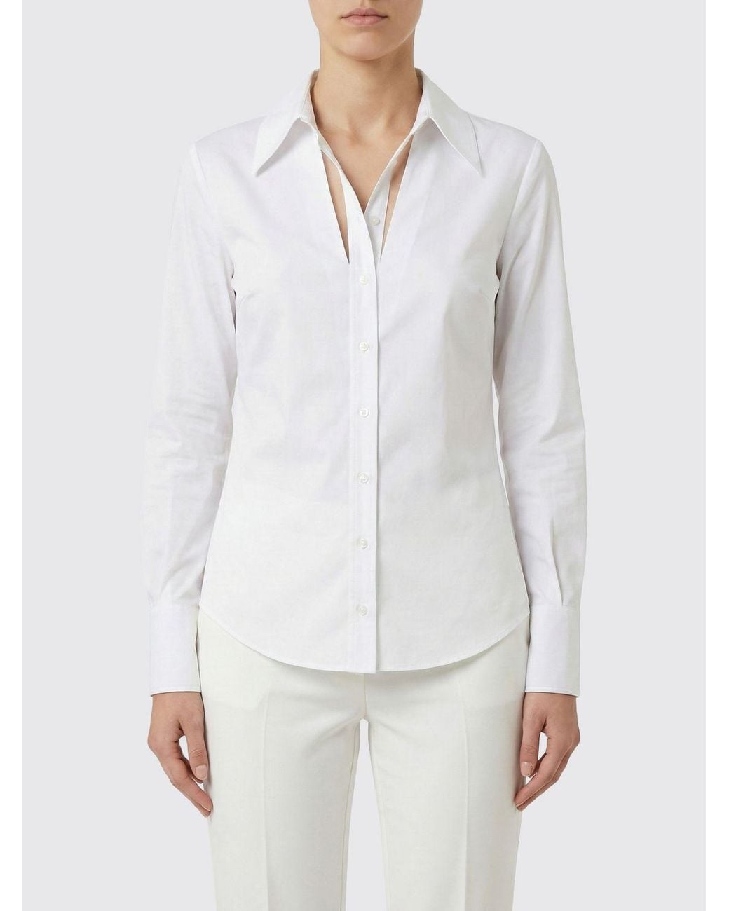Elisabetta Franchi White Cotton Shirt