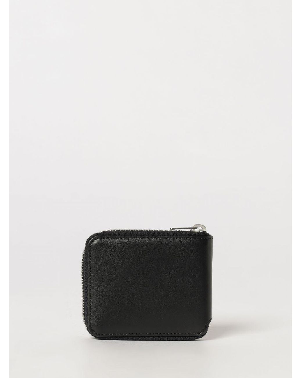 Palm Angels Black Bifold Zip-Around Wallet for men