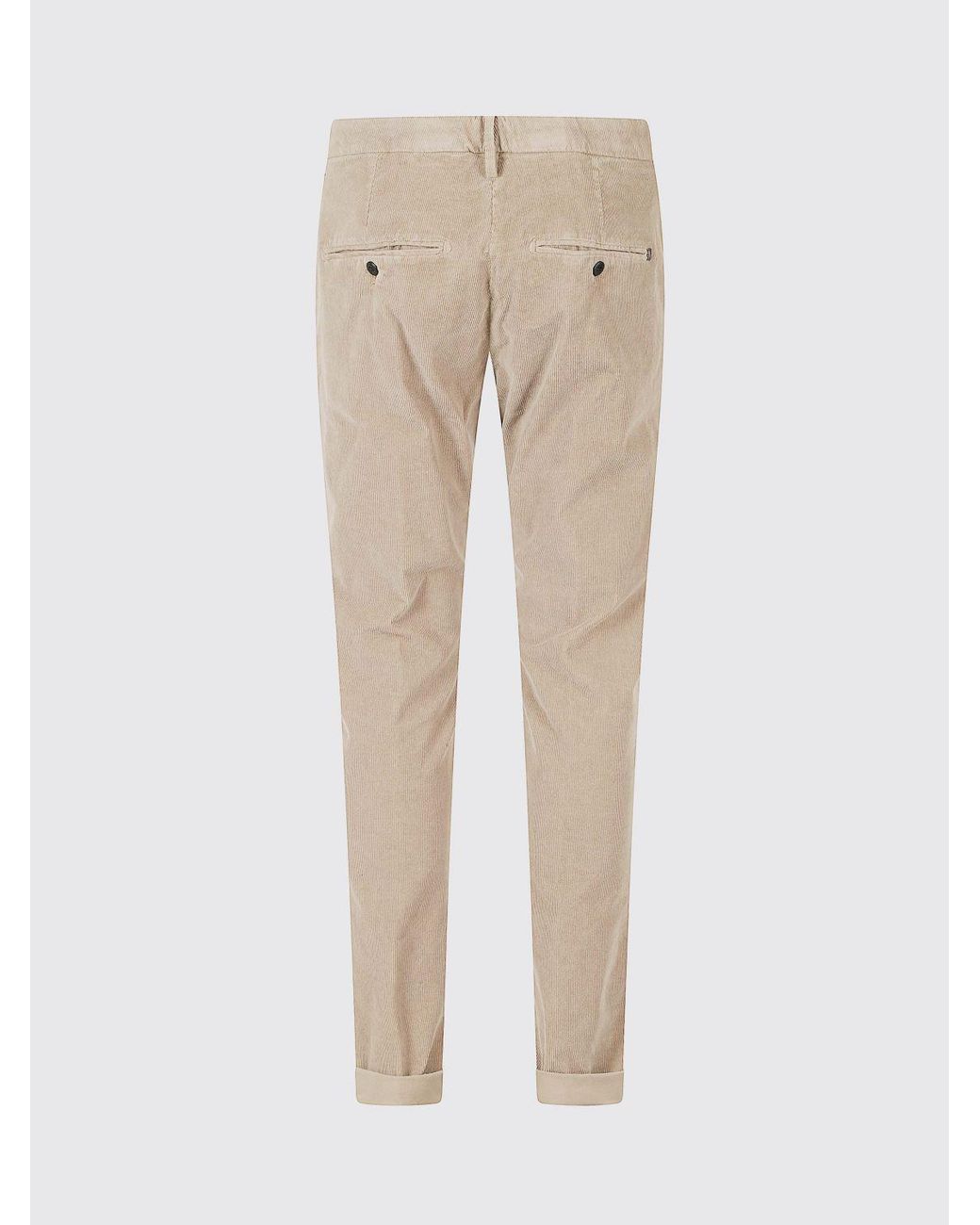 Dondup Natural Gaubert Slim Fit Corduroy Chino Trousers for men