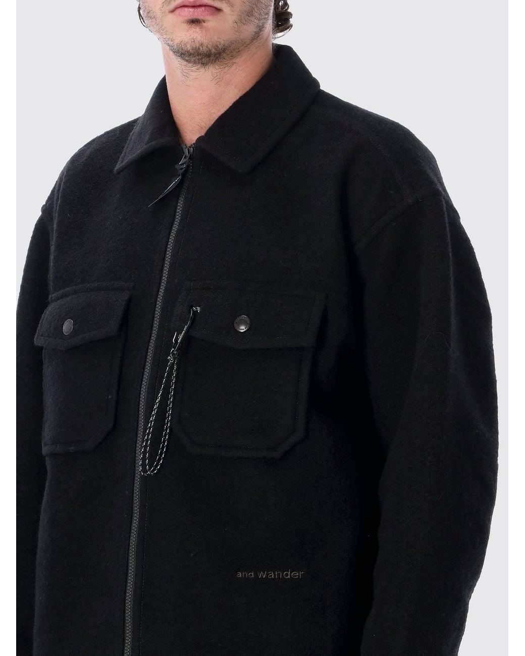 And Wander Black Jacket for men
