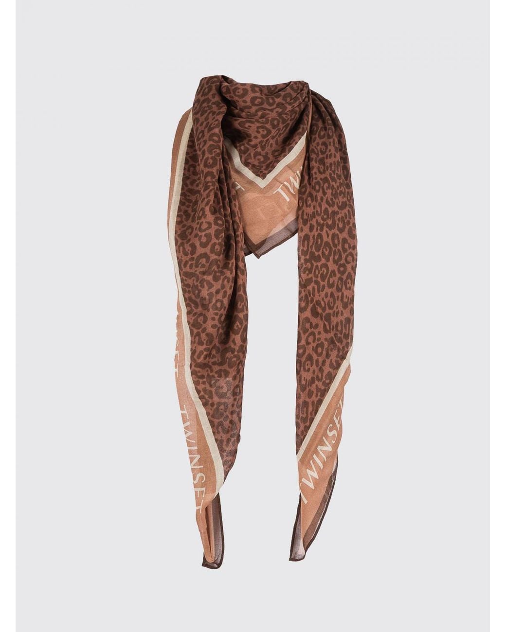 Sciarpa Quadrata di Twinset in Brown