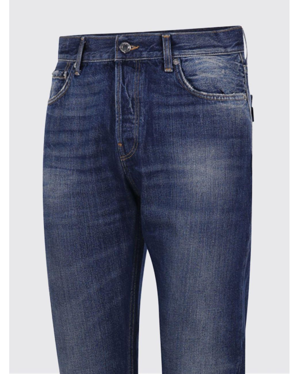 Haikure Blue Blake Straight Fit Organic Cotton Denim Jeans for men