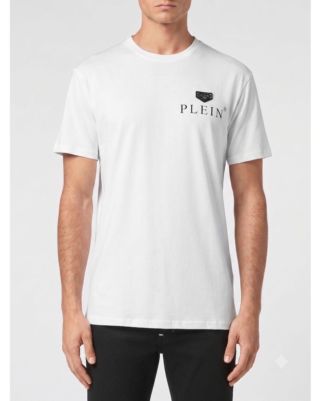 Philipp Plein White Crew Neck T-Shirt for men
