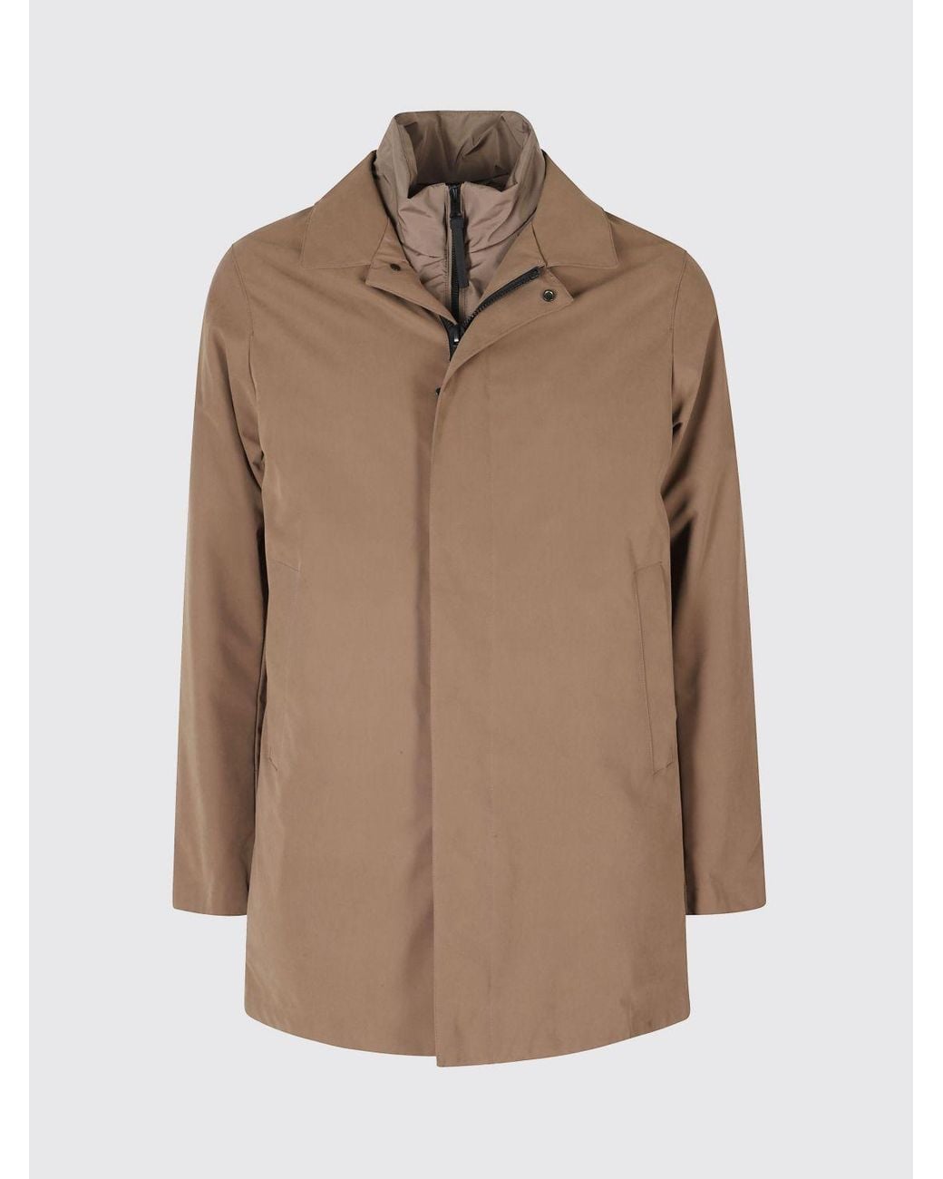 People Of Shibuya Brown Short Parka for men