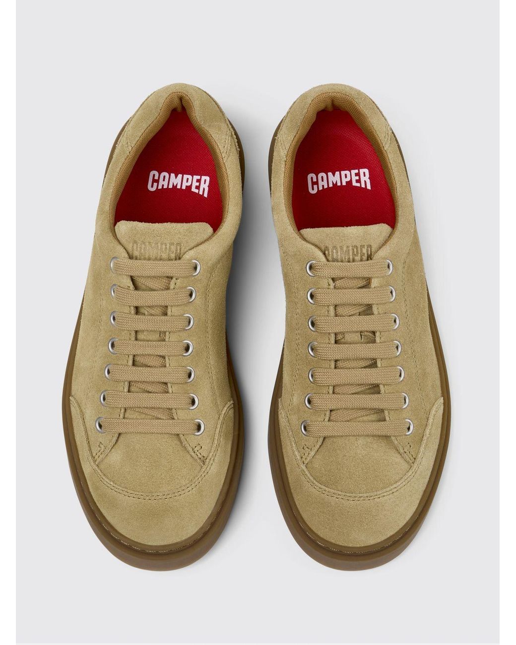 Camper Green Runner Twentyfive Suede Sneakers for men