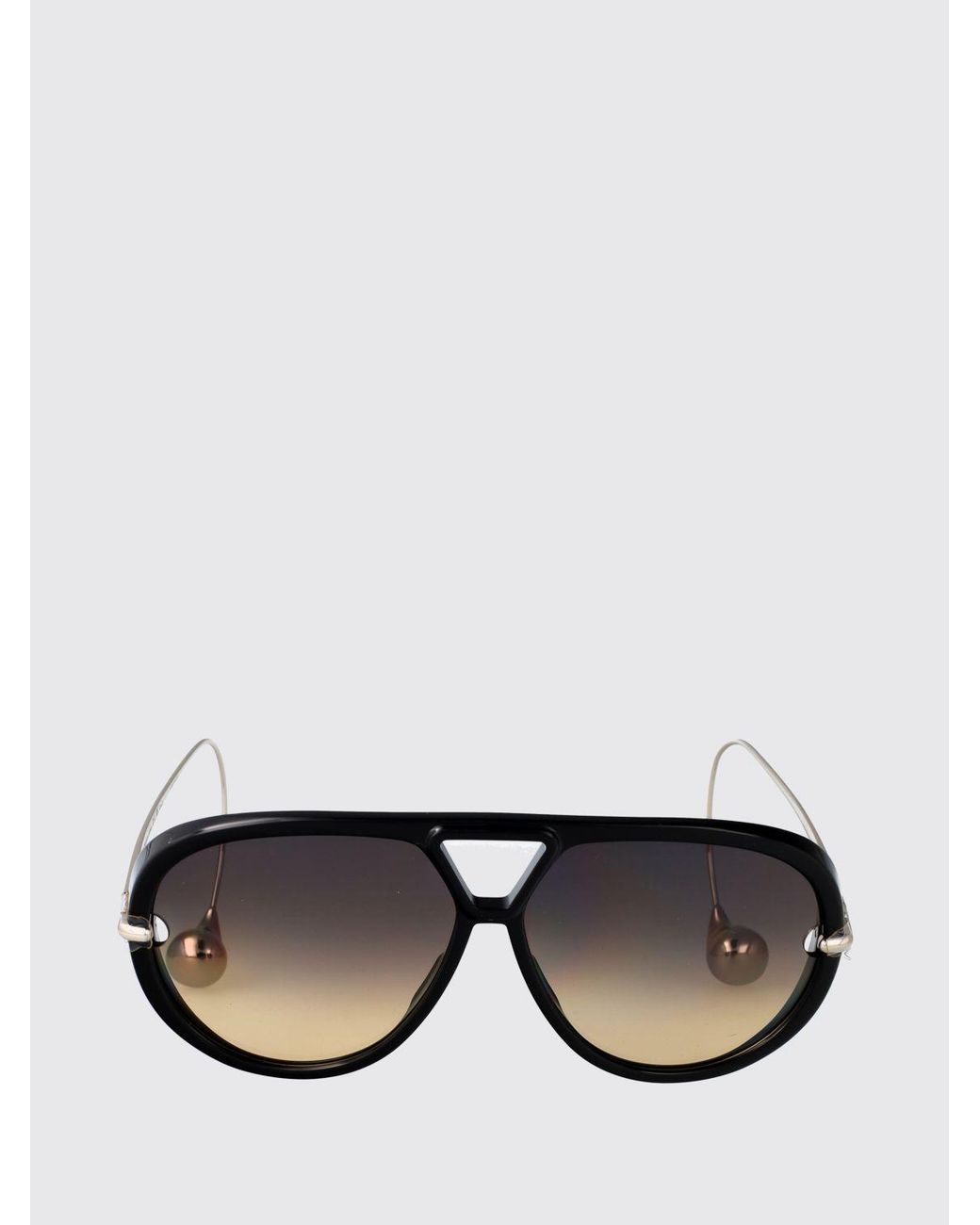 Bottega Veneta White Bv1273S Metal And Acetate Sunglasses