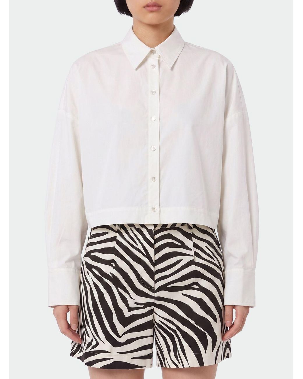 Pinko White Cotton Shirt