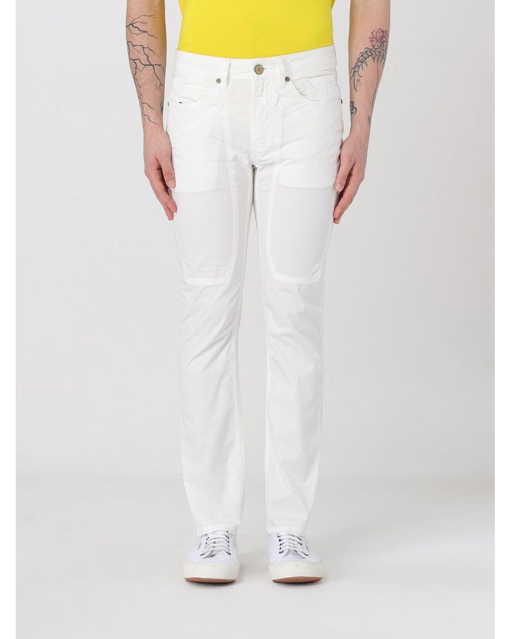 Jeckerson White Trousers for men
