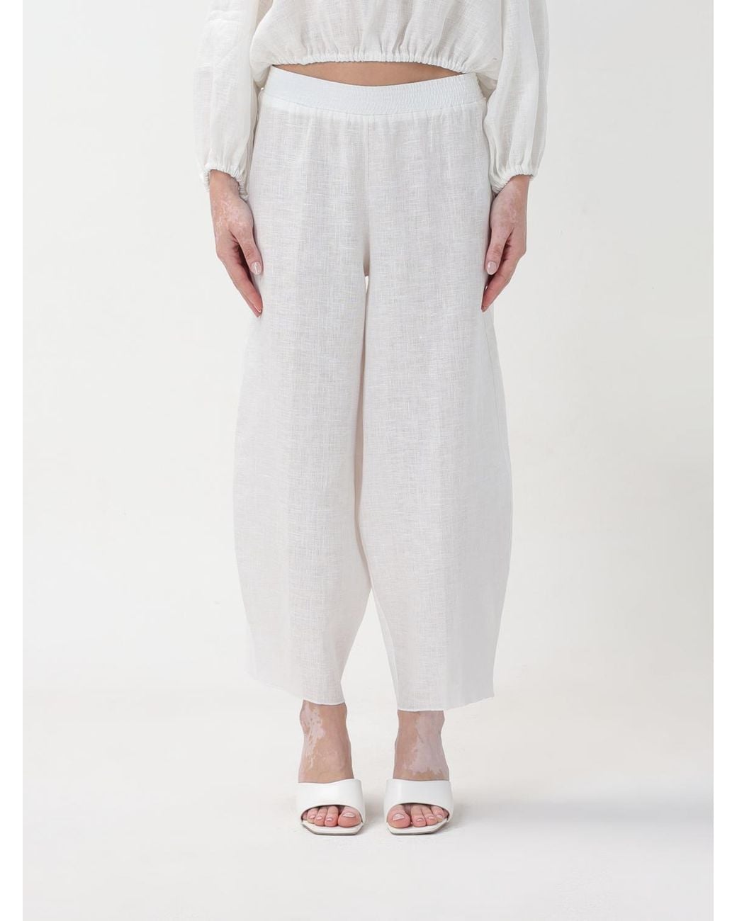 Liviana Conti White Trousers