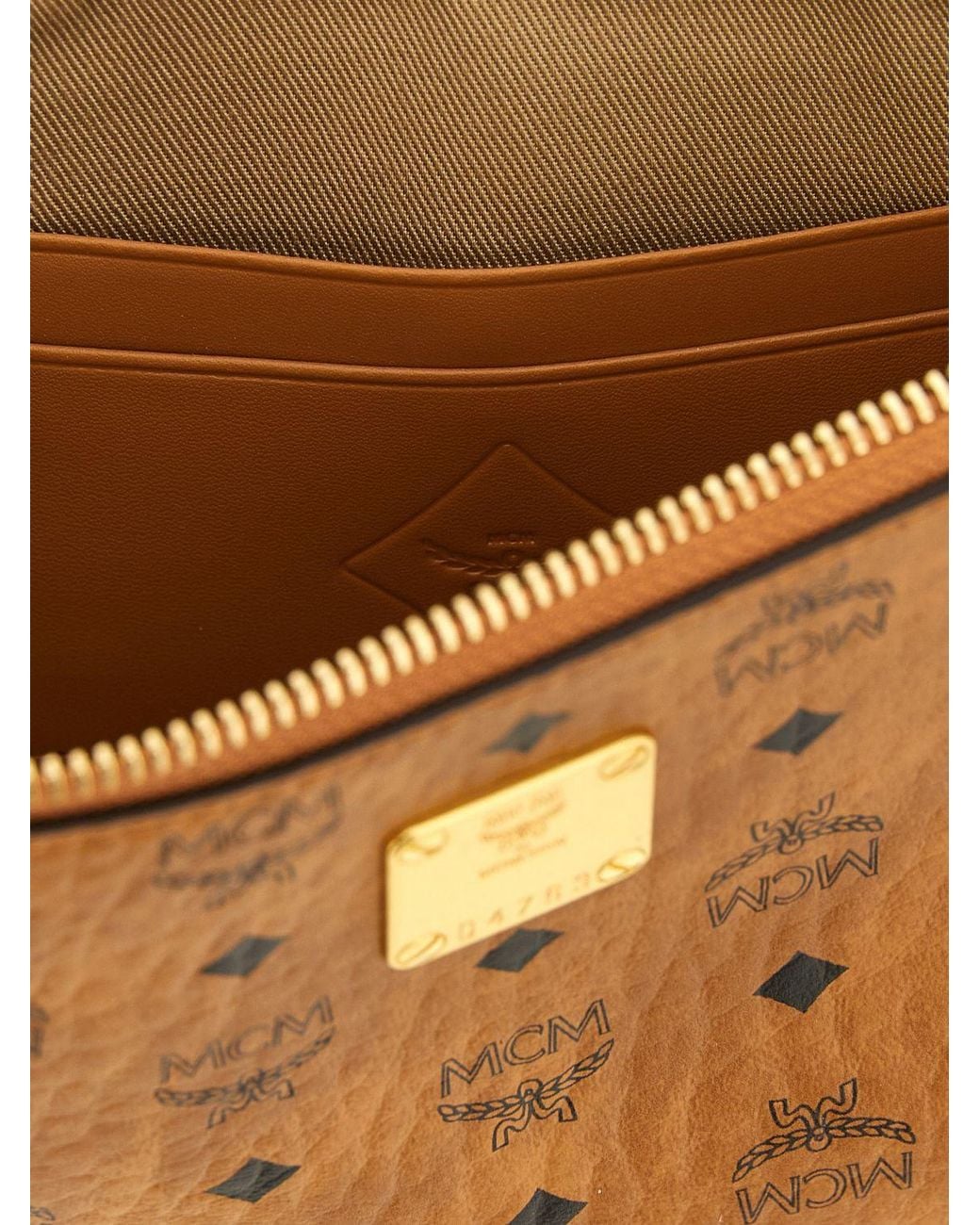 MCM Brown Aren Envelope Clutch