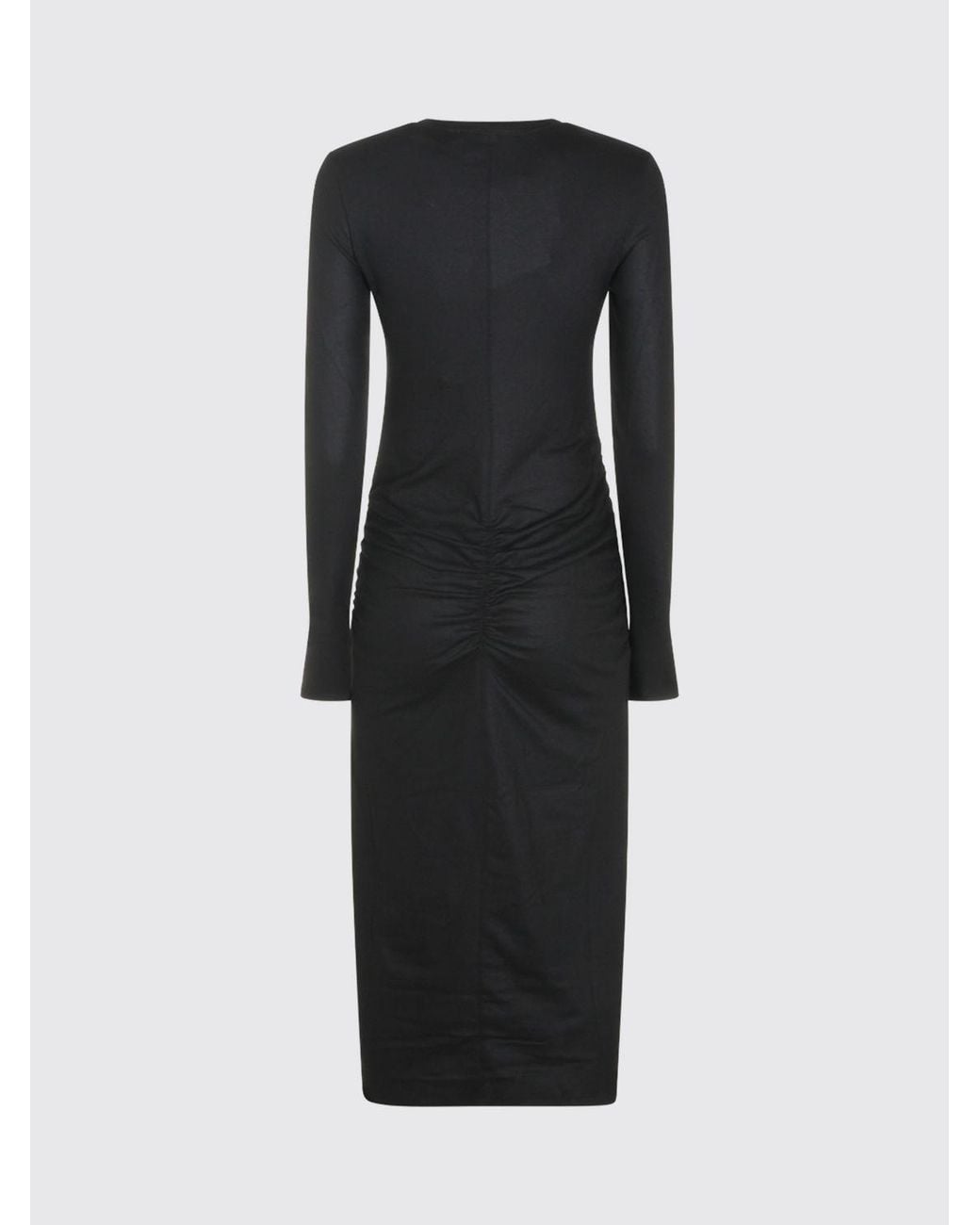 Isabel Marant Blue Dylin Draped Wool-Blend Midi Dress