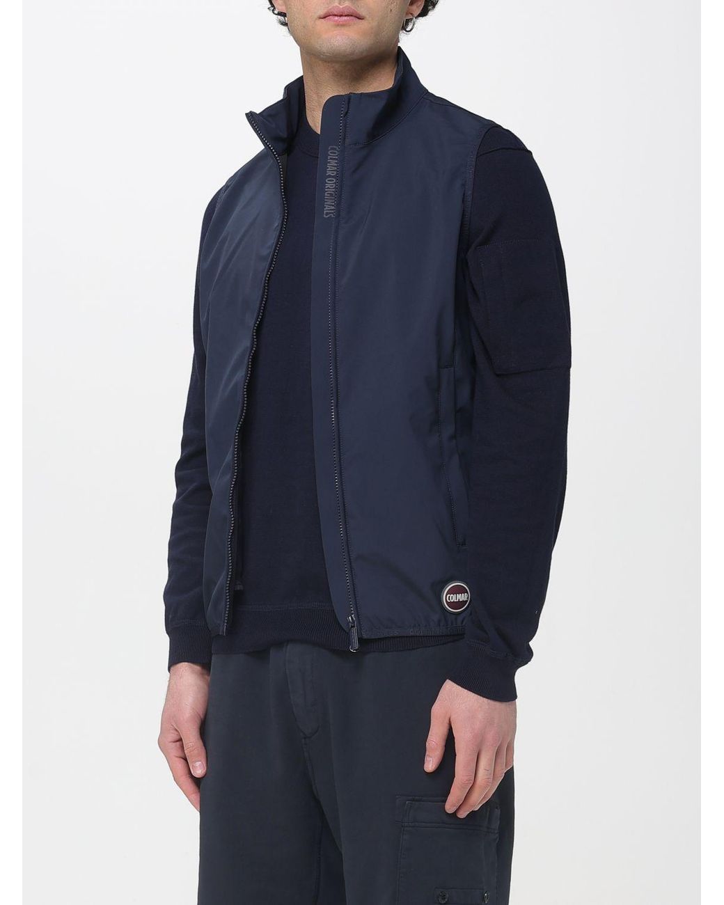 Colmar Blue Stretch Technical Fabric Vest for men