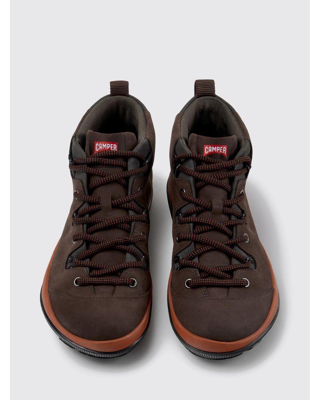 Camper Brown Peu Pista Gm Gore-Tex And Nubuck Outdoor Boots for men