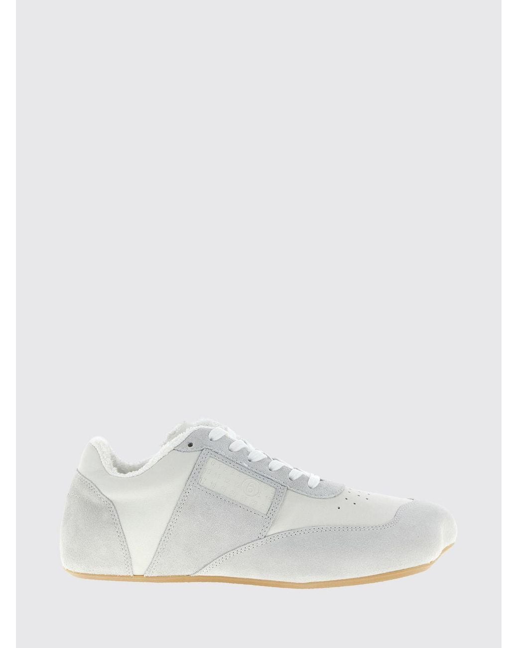MM6 by Maison Margiela White Anatomic Leather Sneakers for men