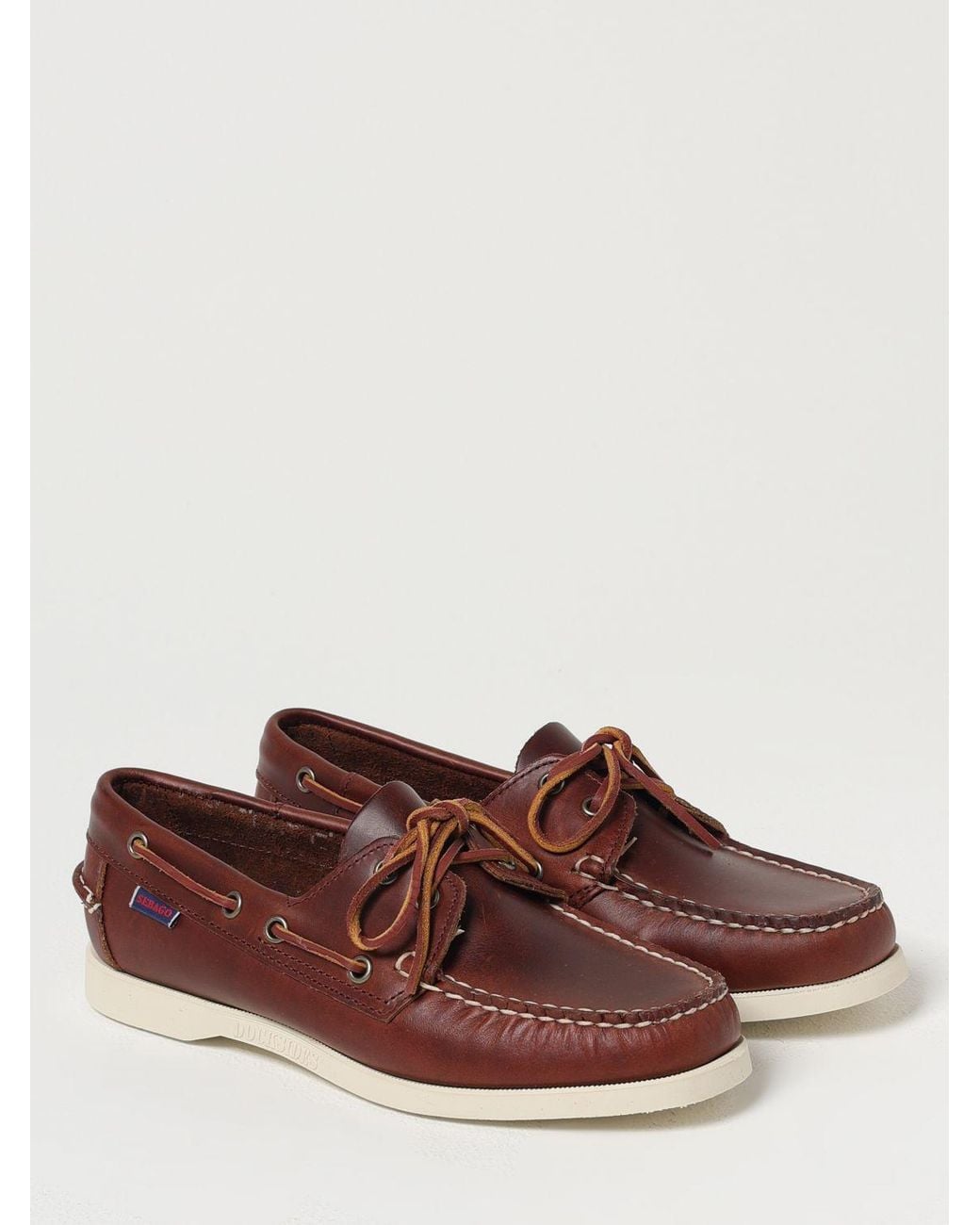 Sebago Brown Docksides Portland Oiled Leather Loafers