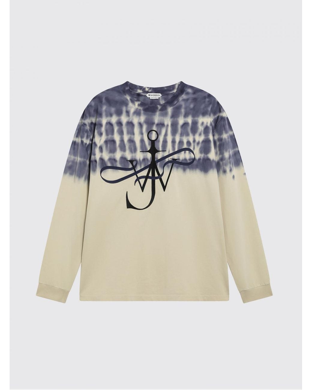 J.W. Anderson Blue Cotton T-Shirt With Logo for men