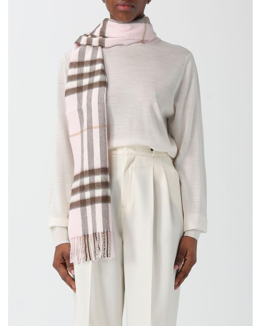 Bufanda Mujer Burberry de color Pink
