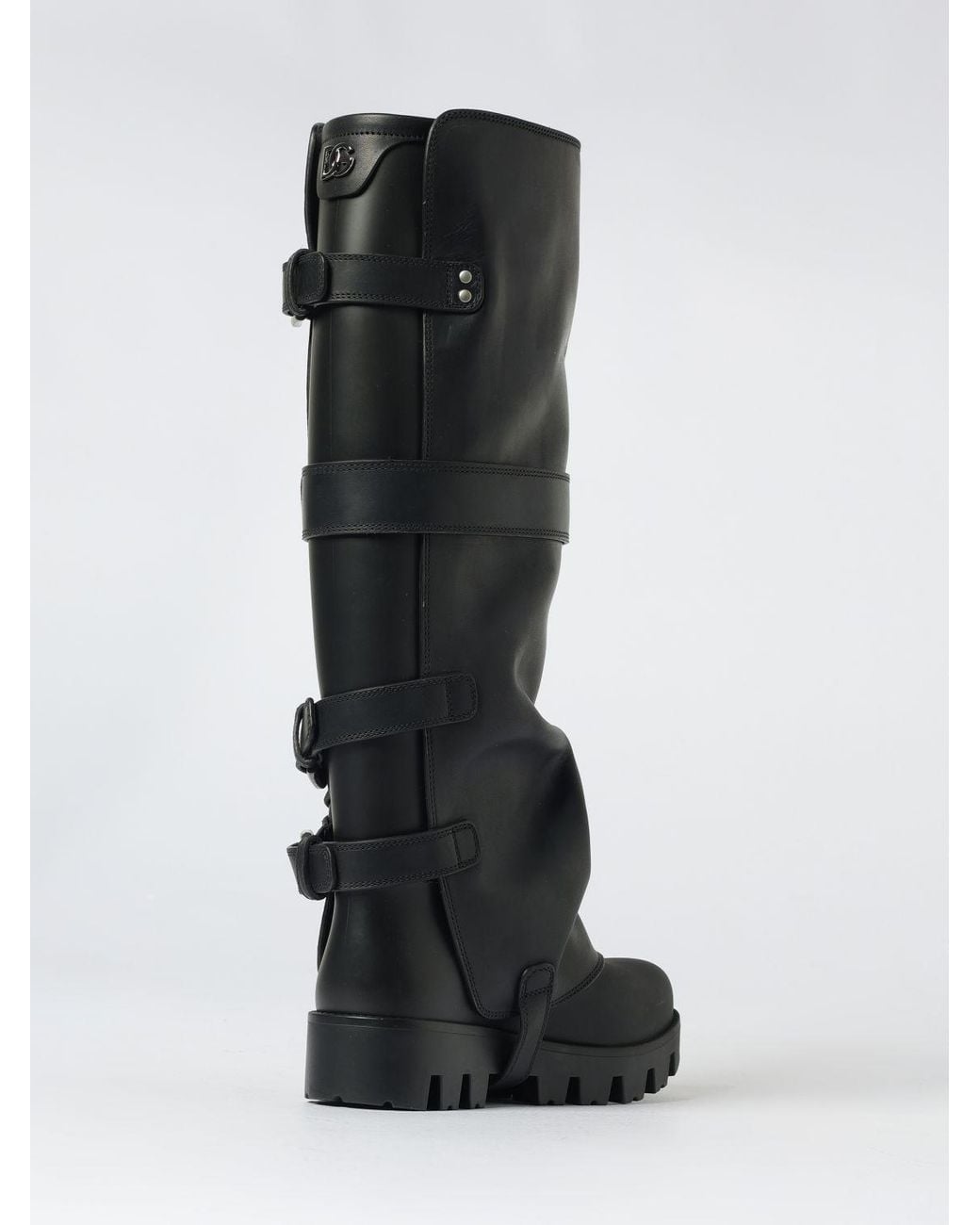 Dolce & Gabbana Black Flat Ankle Boot