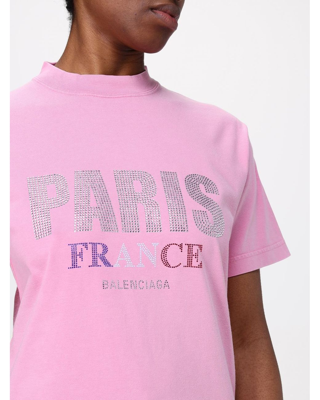 Camiseta Mujer Balenciaga de color Pink