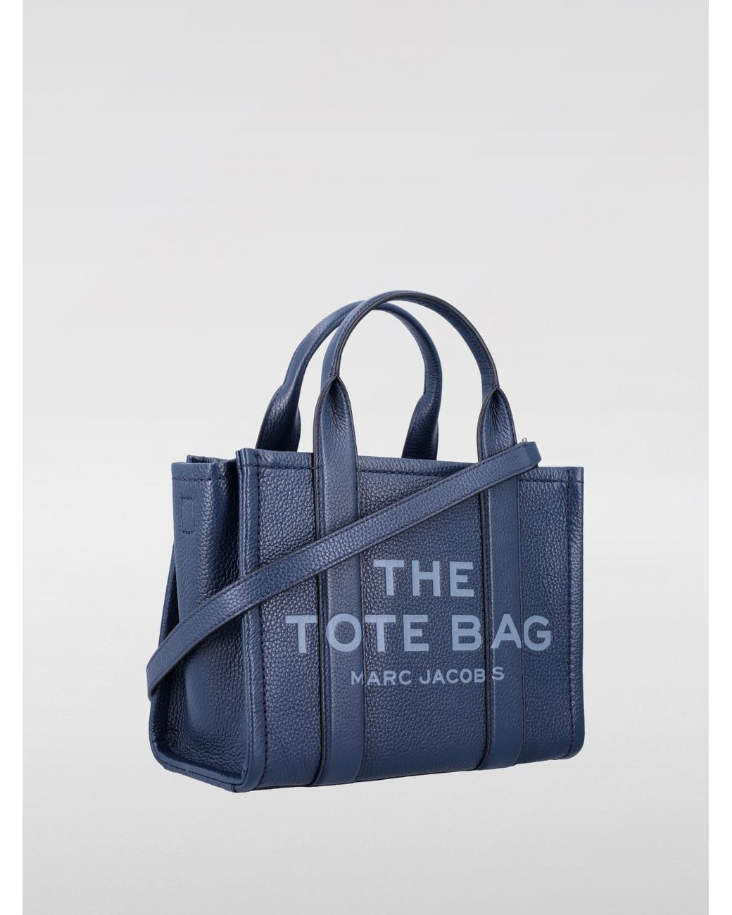 Marc Jacobs Blue The Tote Bag Grained Leather Bag