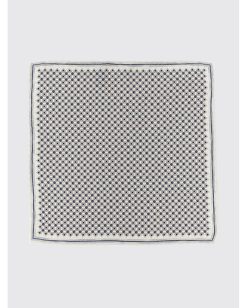 Brunello Cucinelli Gray Silk Pouch for men