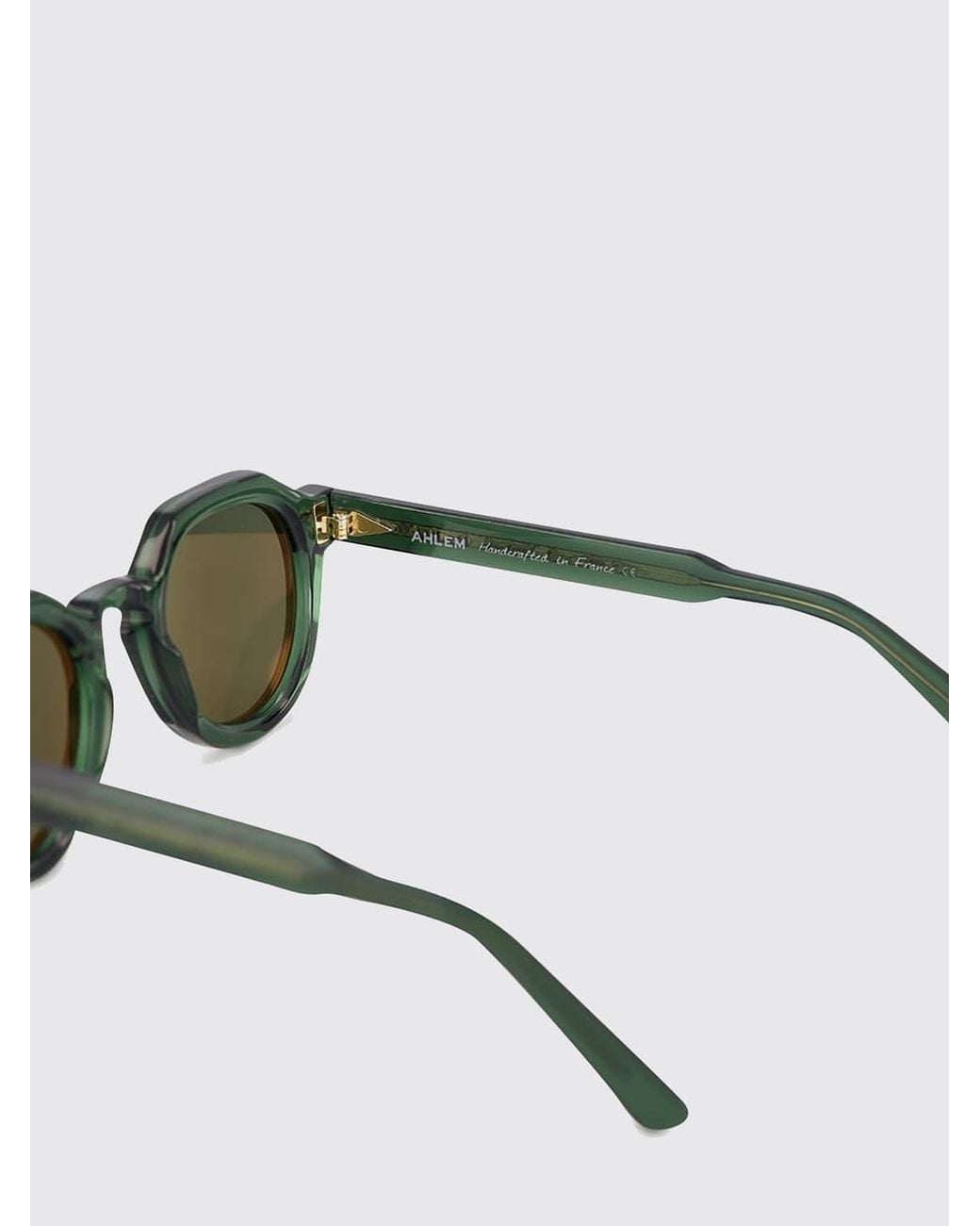 Ahlem Green Grenelle Rounded Acetate Sunglasses With Gradient Lenses