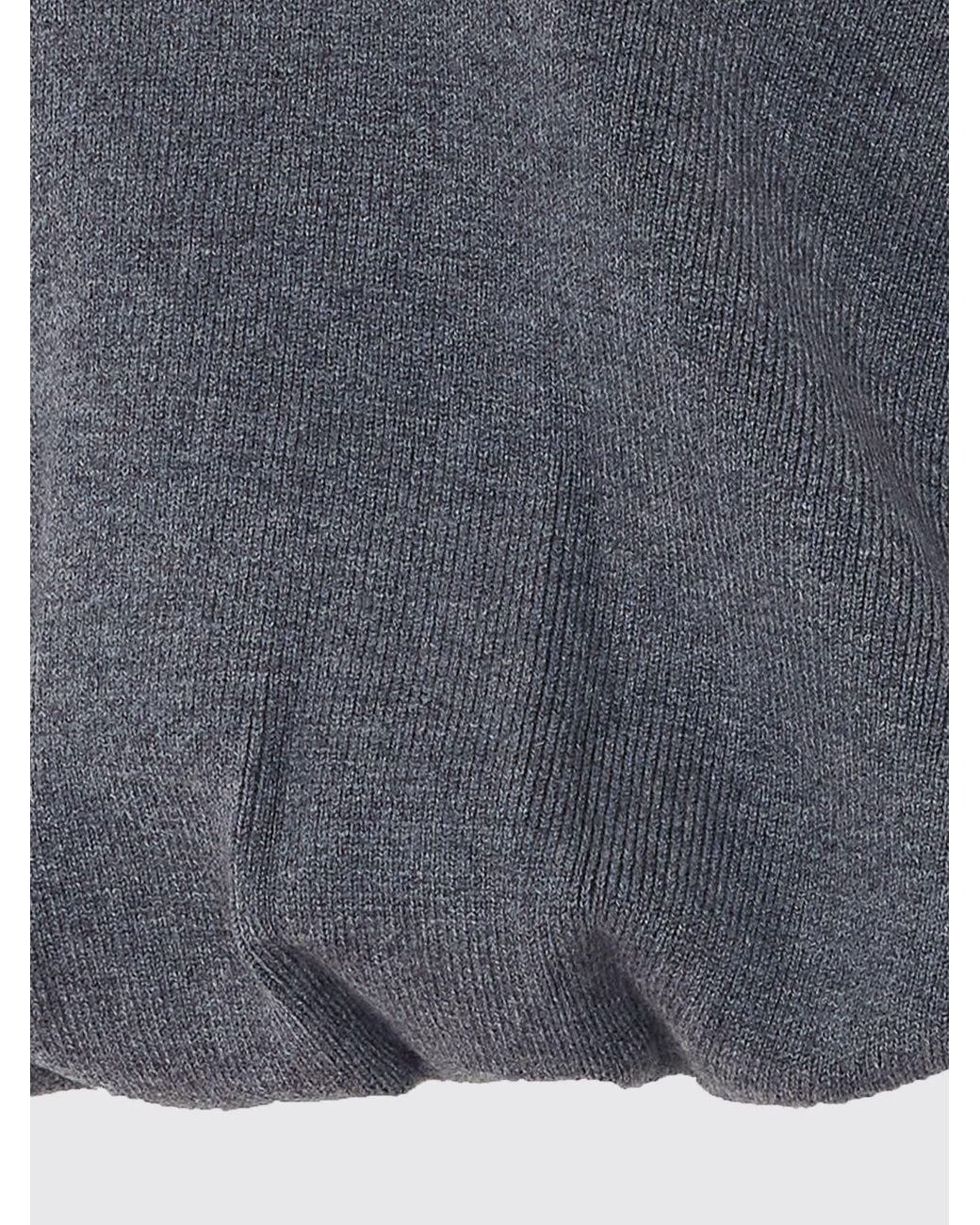 ELEH Blue Long-Sleeved Knit Crewneck Jumper With Sailor Collar